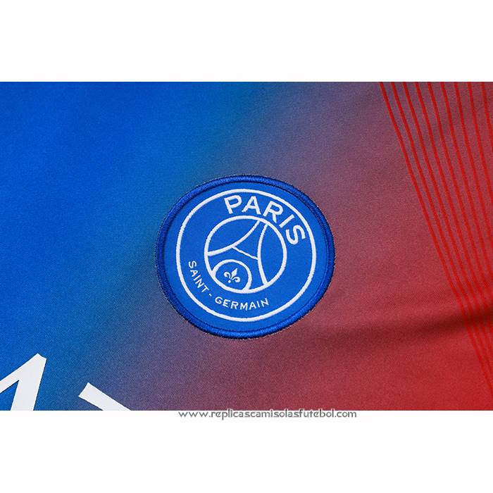 Fato de Treino Paris Saint-Germain 2025-2026 Manga Curta Azul Vermelho - Calcas Curta